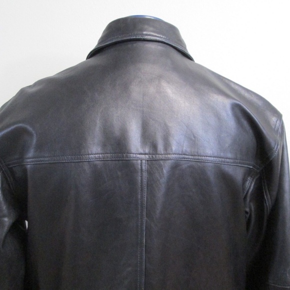 Vintage Claiborne Aviation Grunge Mens Motorcycle Parka Bomber Flight Jacket M - Picture 5 of 12